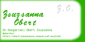 zsuzsanna obert business card